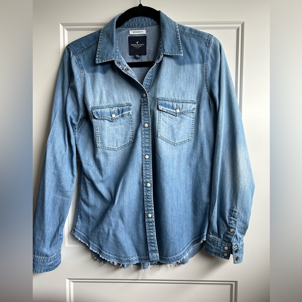 American Eagle Jean Shirt (Small)